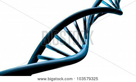 3D DNA strand with vibrant colors for genetics background