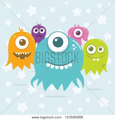 Cute Happy Flying Aliens, Invading Scene