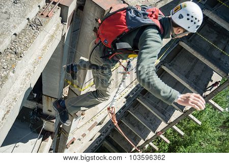 Extreme sports Ropejumping