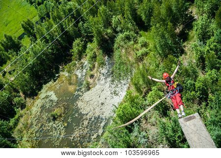Extreme sports Ropejumping