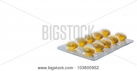 Yellow food supliment tablet with white background
** Note: Visible grain at 100%, best at smaller sizes