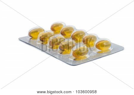 Yellow food supliment tablet with white background
** Note: Visible grain at 100%, best at smaller sizes