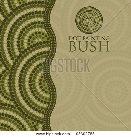 Dot Painting Invite/ Greeting Card In Vector Format.