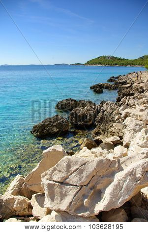Rocky Coast Of The Turquoise Sea, Croatia Dalmatia