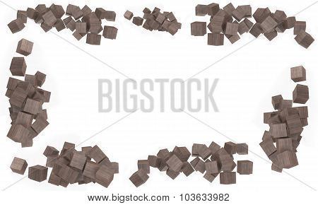 Framing of brown cubes