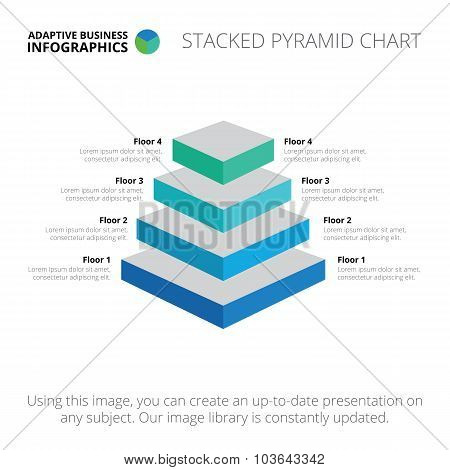 Stacked pyramid chart template 1
