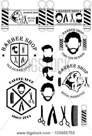 Barber Shop Signs And Tools