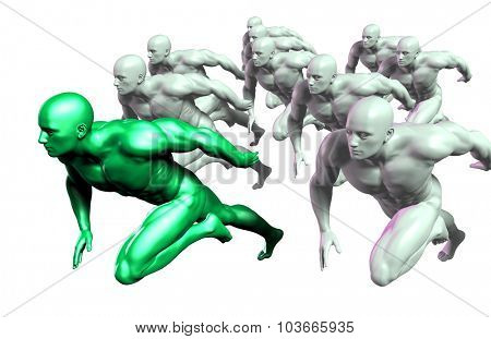 Leading the Way or Pack as a Front Runner in First Place