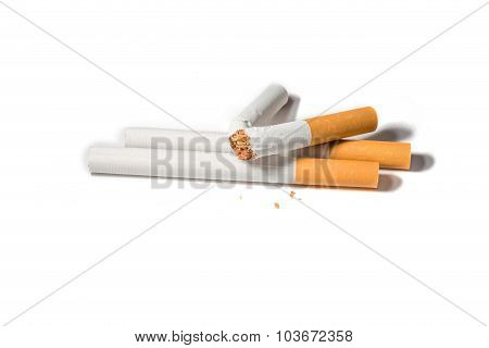 Tobacco a standard cigarette with a filter