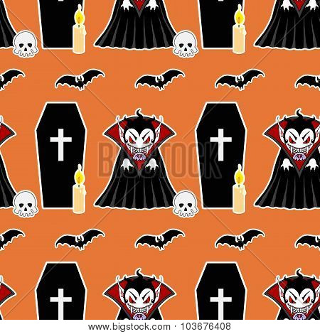 Vampire Seamless Pattern 4