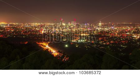 View of Brisbane City from Mount Coot-tha