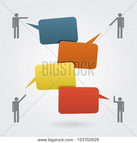 Infographic report template layout. Vector illustration