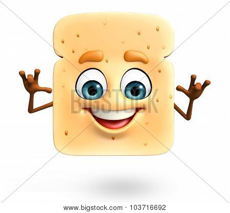 Cartoon Character Of Bread