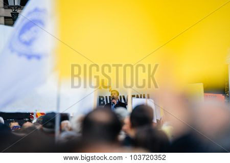 Demonstrators Protesting Against Turkish President Erdogan Policy
