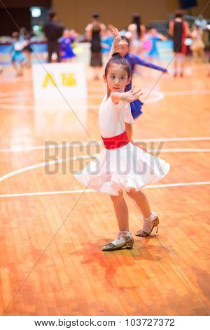 Zhongshan, China-oct 5, 2015:young Dancers Joining The 18Th Guangdong Dancespots Chamionship Competi