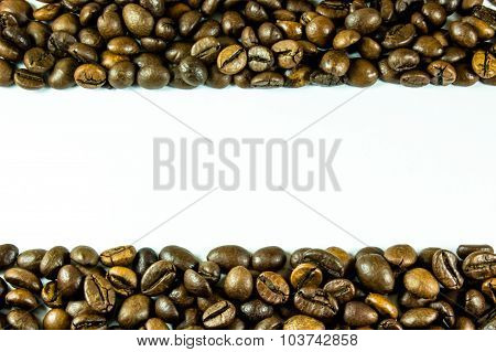 Roasted coffee beans background