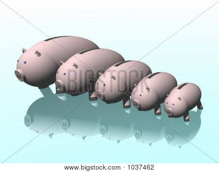 Piggy Bank. 2007. De familie van varkens
