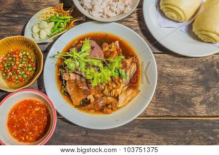 Thai Style Pork Leg Pot Stewed