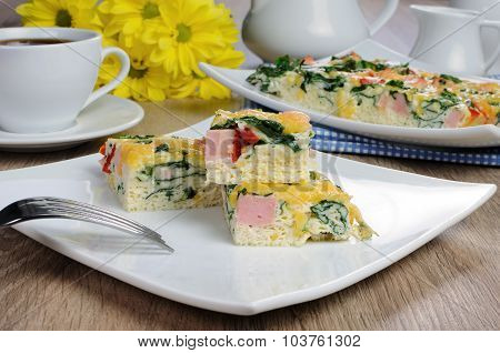 Vegetable Omelet With Spinach