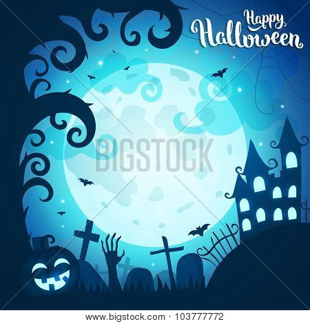 Halloween art illustration.