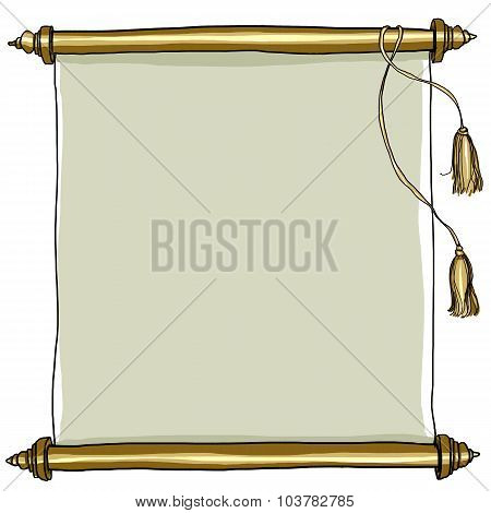 Old Royal Scroll Painting Art