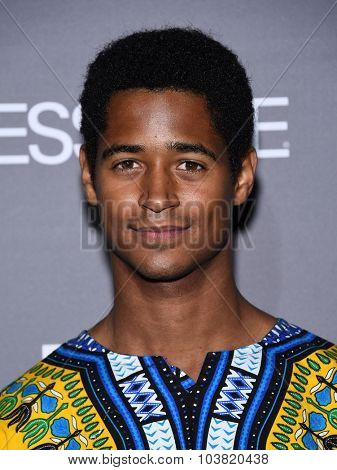 LOS ANGELES - SEP 26:  Alfred Enoch arrives to the TGIT Premiere Red Carpet Event  on September 26, 2015 in Hollywood, CA.                