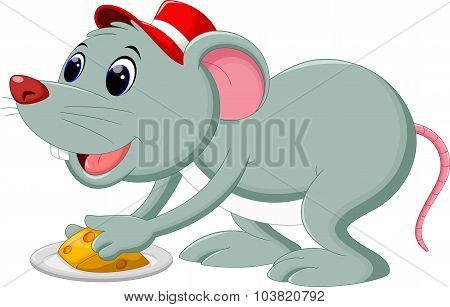 Funny cartoon mouse
