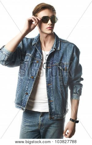 Fashion portrait of the young man