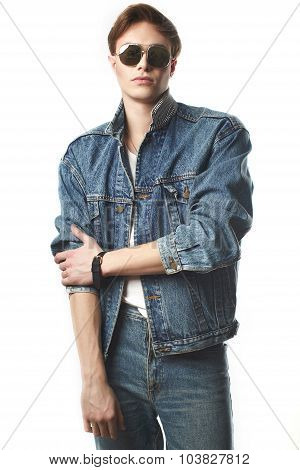 Fashion portrait of the young man