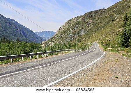 Beautiful Chuysky Trakt in Altai Mountains.
