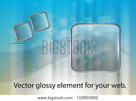 Vector Glossy Button Or Element