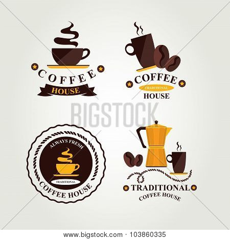 Coffee badge,label, icon menu.