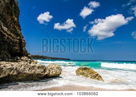 Beautiful And Empty Dreamland Beach-bali,indonesia