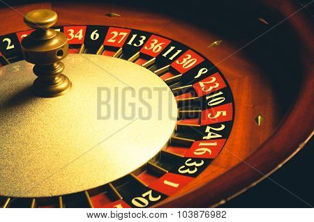 Old Roulette wheel. casino series.