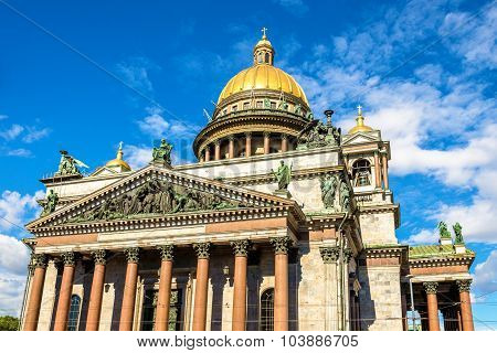 Saint Isaac Cathedral In Saint Petersburg - Russia