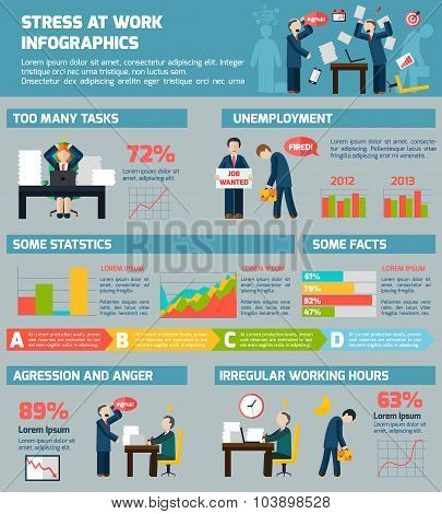 Workrelated stress and depression infographic report