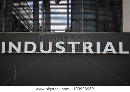 Word Industrial In A Wall