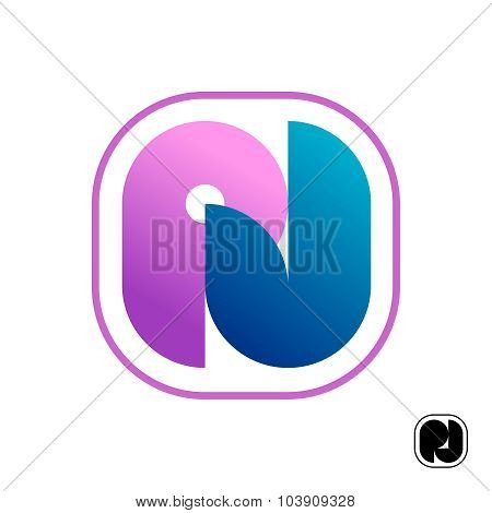 Pj Go-go Dancers Abbreviation Sign. Soft Colors.