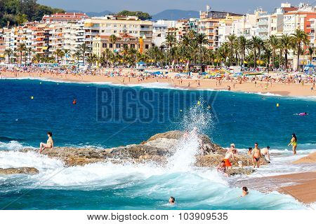 Lloret de mar. City Beach.