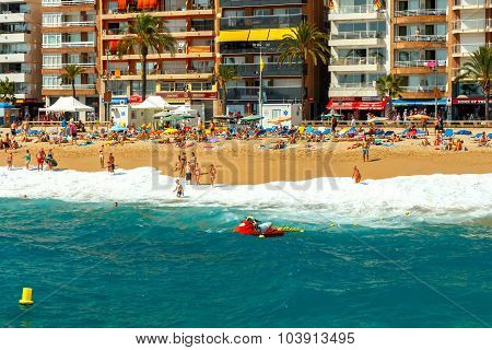 Lloret de mar. City Beach.
