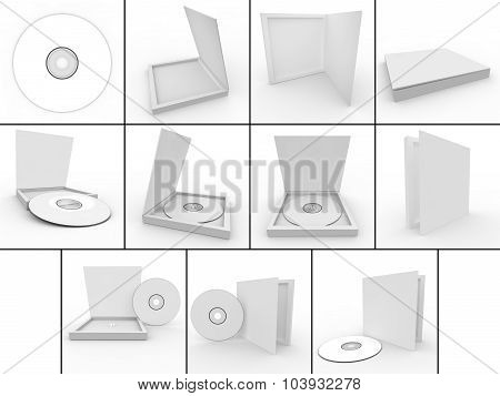 Collection. Blank White Form - A Disc In A Box