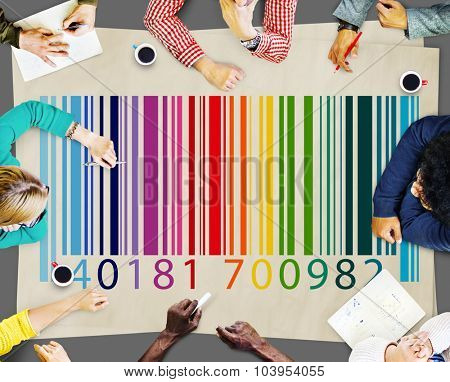 Bar Code Price Tag Coding Encryption Label Merchandise Concept