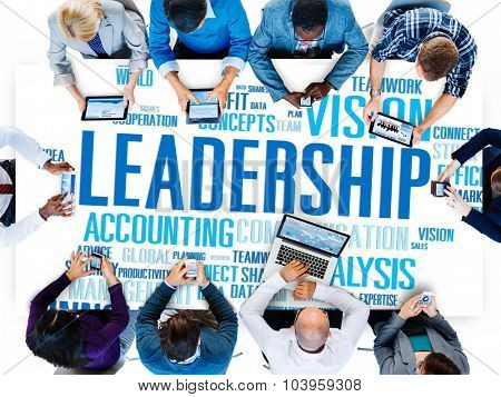 Leadership Boss Management Coach Chief Global Concept