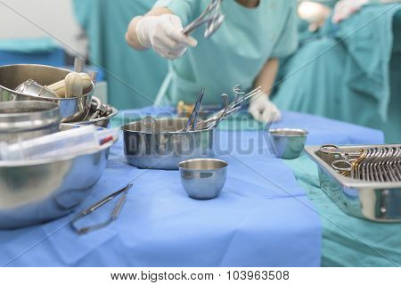 Scrub Nurse Prepare Medical Instruments