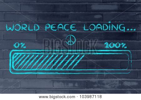 World Peace Loading, Progess Bar Illustration