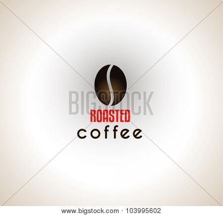 Conceptual Coffee Text with stylized Icon to use as design element in your cover or packaging templates.