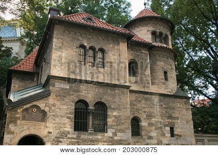 Hebraic museum in the historic center of Prague, Czech Republic