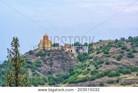 The Narikala Castle in Tbilisi of Georgia