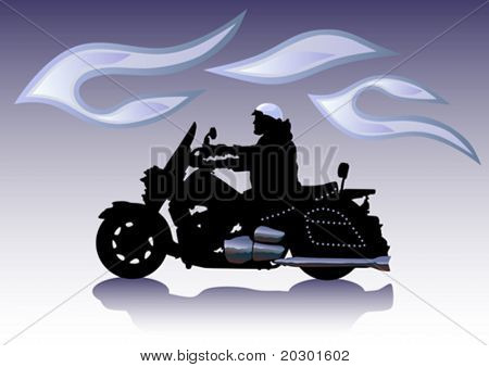 Wektor graficzny motocykl na Chrom.