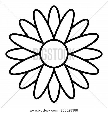 Honey flower icon. Outline illustration of honey flower vector icon for web design isolated on white background